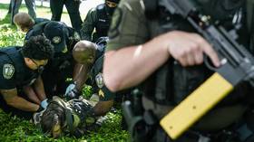 WATCH police fire taser at pro-Palestinian protester at US college